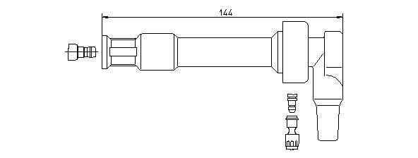 Вилка, свеча зажигания 132465 BREMI
