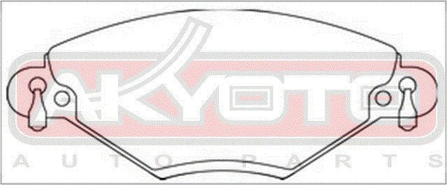 Колодки тормозные дисковые AKD-0183 AKYOTO