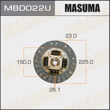 Диск сцепления MBD022U MASUMA