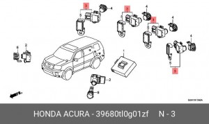 Датчик парковки 39680TL0G01ZF HONDA
