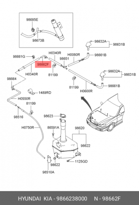Деталь 9866238000 HYUNDAI KIA