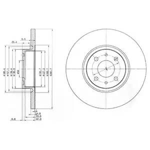 Тормозной диск BG3600 DELPHI