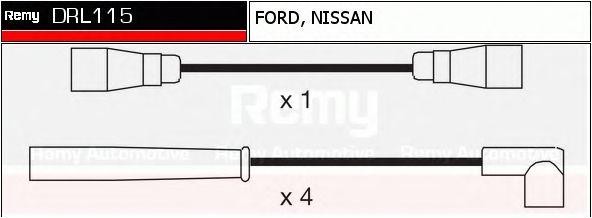 Ккомплект проводов зажигания DRL115 DELCO REMY