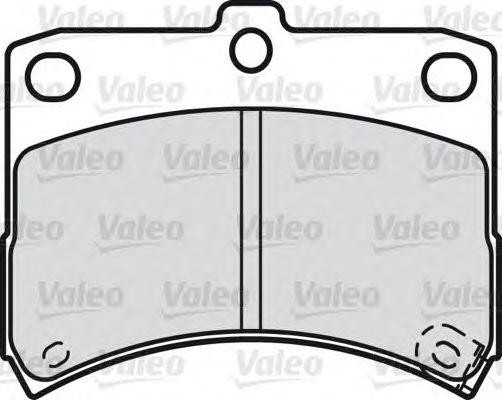 Комплект тормозных колодок, диско 598883 VALEO PHC