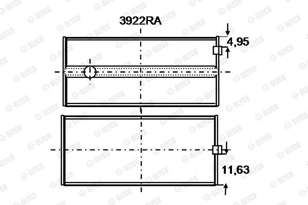 Подшипник 3922RA GLYCO