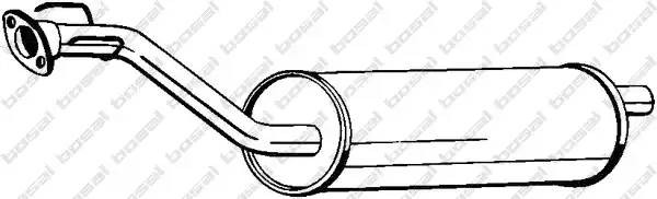 Глушитель выхлопных газов конечный 278-135 BOSAL
