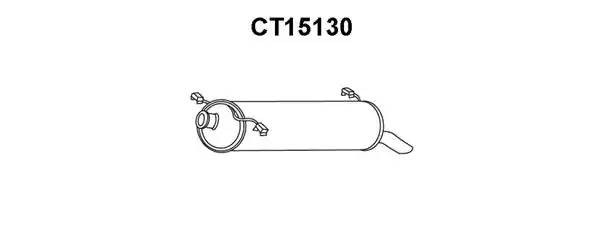 Глушитель выхлопных газов конечный CT15130 VENEPORTE