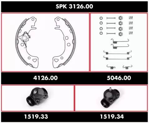 Комплект тормозных колодок SPK 3126.00 REMSA