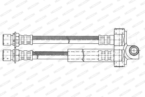 Тормозной шланг FHY2343 FERODO
