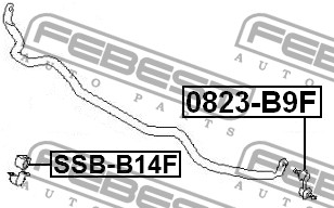 Стойка стабилизатора 0823-B9F FEBEST
