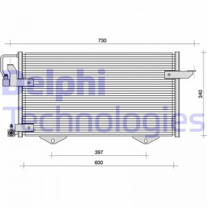 Конденсатор, кондиционер TSP0225010 DELPHI