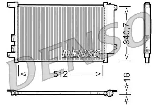 Конденсатор, кондиционер DCN01010 DENSO