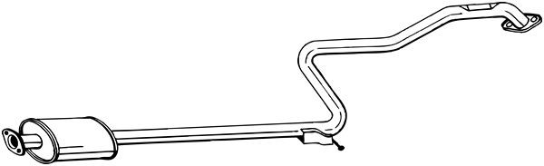 Средний глушитель выхлопных газов 290-109 BOSAL