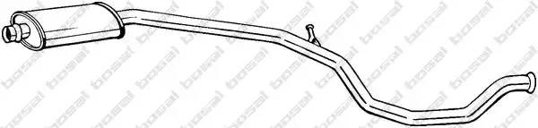 Средний глушитель выхлопных газов 285-603 BOSAL