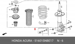 Амортизатор подвески 51601SNBE17 HONDA