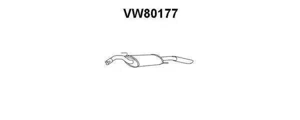 Глушитель выхлопных газов конечный VW80177 VENEPORTE