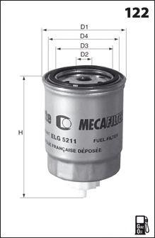 Топливный фильтр ELG5246 MECAFILTER