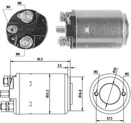 Тяговое реле, стартер 940113050080 MAGNETI MARELLI