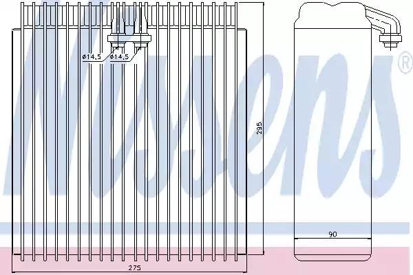 Испаритель, кондиционер 92107 NISSENS