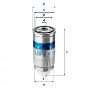Топливный фильтр 24.379.00 UFI