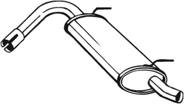 Глушитель выхлопных газов конечный 148-135 BOSAL