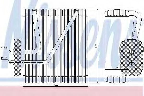 Испаритель, кондиционер 92161 NISSENS