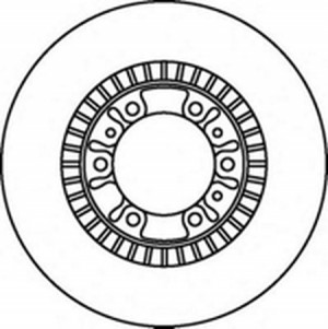 Тормозной диск 562067B BENDIX JURID