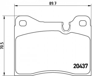 Комплект тормозных колодок, диско P06002 BREMBO