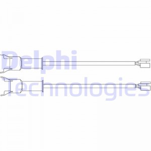 Сигнализатор, износ тормозных колодок LZ0121 DELPHI