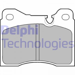 Комплект тормозных колодок, диско LP164 DELPHI