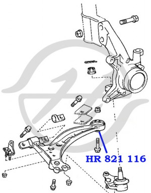 Сайлентблок HR 821 116 HANSE