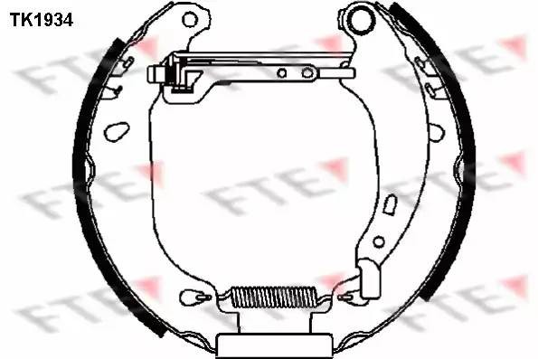 Комплект тормозных колодок TK1934 FTE