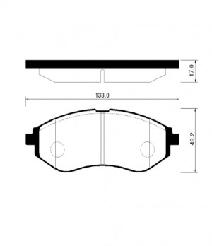 Колодки тормозные дисковые HP2011 HSB