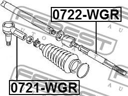 Тяга рулевая 0722-WGR FEBEST