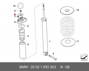 Опора амортизационной стойки 33 52 1 092 363 BMW