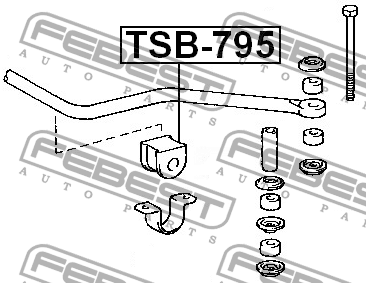 Втулка стабилизатора TSB-795 FEBEST