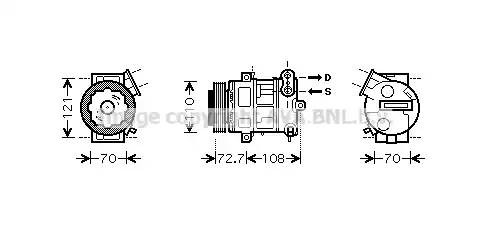 Компрессор, кондиционер OLK419 AVA