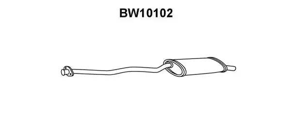 Глушитель выхлопных газов конечный BW10102 VENEPORTE