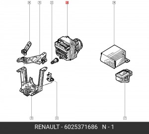 Гидроагрегат, тормозная система 6025371686 RENAULT