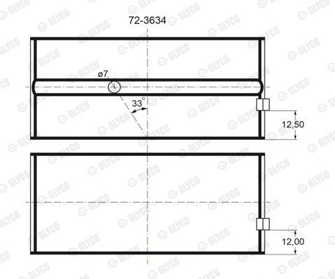 Подшипник 72-3634 GLYCO