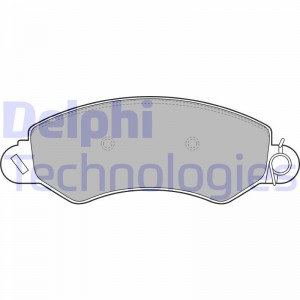 Колодки тормозные дисковые LP2096 DELPHI