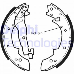 Комплект тормозных колодок LS1233 DELPHI