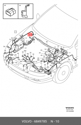Штекерная гильза, система зажигания 6849785 VOLVO