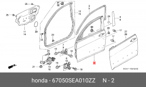 Деталь 67050SEA010ZZ HONDA