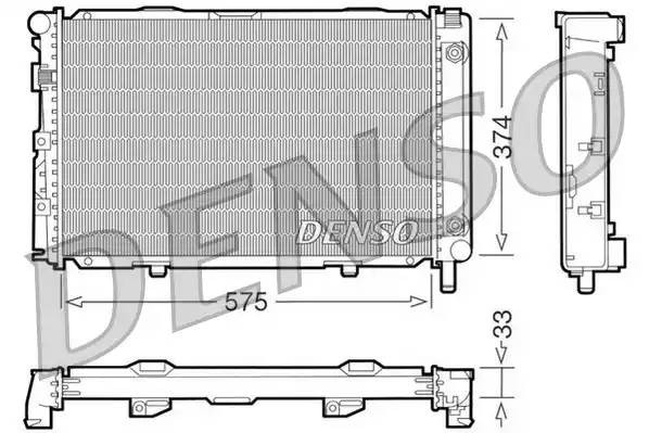 Радиатор, охлаждение двигател DRM17063 DENSO
