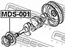 Шкив коленвала MDS-001 FEBEST