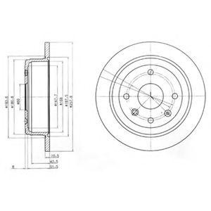 Диск тормозной BG4091 DELPHI