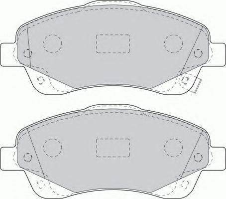 Комплект тормозных колодок, диско FSL1648 FERODO