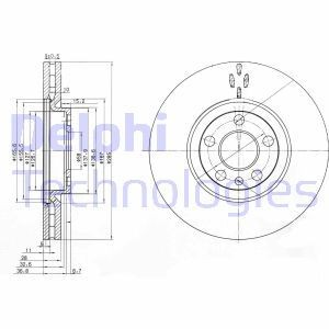 Тормозной диск BG3740 DELPHI