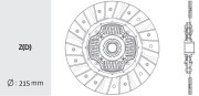 Диск сцепления DW29 VALEO PHC
